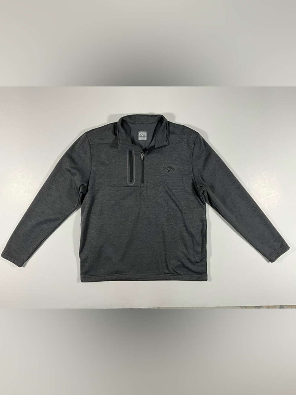 Callaway Gray Quarter-Zip Golf Pullover Men’s Medium